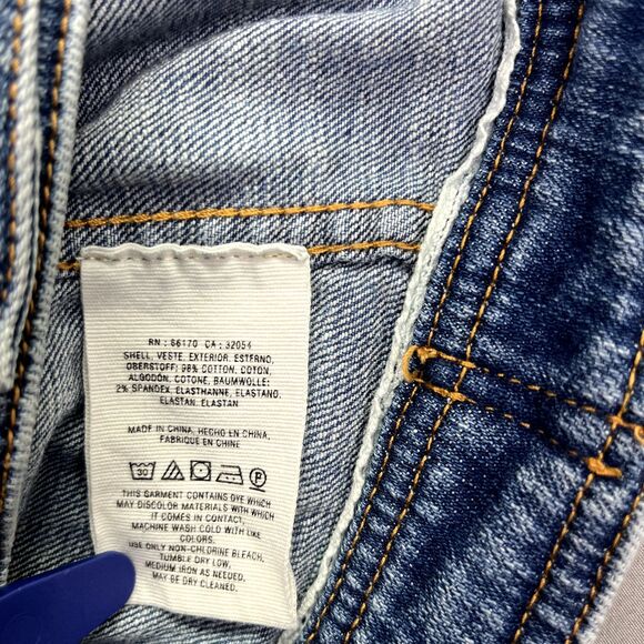 Anthropologie Pilcro and the Letterpress Denim Trucker Jacket Sz XSP - Picture 9 of 14